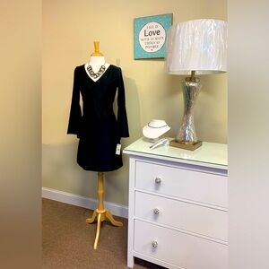 Patti Briggs-Made in the USA! Nylon/spandex bell sleeve dress.